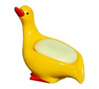 Porte-savons Porte-Savon avec égouttoir, Plateau de Rangement for Savon à lessive en Forme Canard, décoration for Salle Bain et Cuisine Nouveaux indispensables pour la Maison(Yellow)