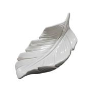 Porte-savons Porte-Savon créatif en Forme de Feuille, Porte-Savon avec égouttoir for Salle Bain, Support Rangement for la Maison Nouveaux indispensables pour la Maison(White)