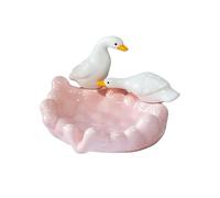 Porte-savons Porte-Savon en Forme de Canard Mignon, Support céramique Blanche, Porte-éponge for évier Cuisine Nouveaux indispensables pour la Maison
