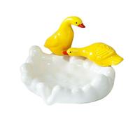 Porte-savons Porte-Savon en Forme de Canard Mignon, Support céramique Blanche, Porte-éponge for évier Cuisine Nouveaux indispensables pour la Maison