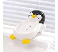 Porte-savons Porte-Savon Mignon en Forme d'animal PunchFree Boîte à Savon céramique créative et Mignonne for Salle de Bain Décoration esthétique pour Salle de Bain(A)