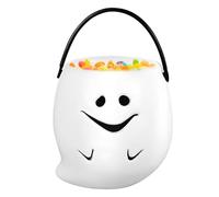 Porte-Seau à Bonbons pour - Bucket fantôme de | Panier à Bonbons Lanterne Halloween | Pot de Bonbons léger fantôme fantôme, Porte-Cadeaux réutilisable pour Halloween -fe