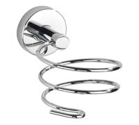 Porte sèche-cheveux mural - Capri - Zinc - Fixation Vacuum-Loc WENKO