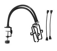 Porte-sèche-cheveux pratique | Support réglable en acier inoxydable pour le toilettage/usage domestique des animaux de compagnie | Outil de séchoir à double fonction et de