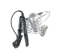 Wenko Porte sèche-cheveux et lisseur Milano Support mural chrome porte-câble intégré