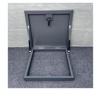 Porte Sécurité Antivol Toit Galvanisée Couvercle Trou d'homme Ventilation Trappes d'accès Toits Bâtiments Cage d'escalier(95x95cm/3.12x3.12ft)