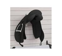 Porte selle avec crochet de bride à un bras pliable noir fer