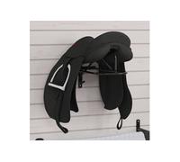vidaXL Porte-selle mural en fer noir – Support de selle portable