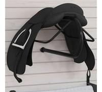 Porte selle mural noir fer