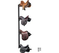 VEVOR Support de Selle Cheval Porte-selle Western et Anglais 4 Niveaux Mural