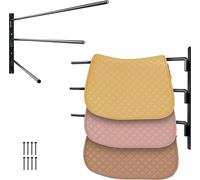 VEVOR Support de Selle Cheval Porte-selle Mural 3 Niveaux pour Coussin de Selle