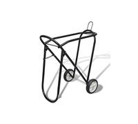 Porte-selle pliable métallique avec roues