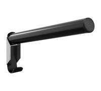 Porte selle pliable mural noir fer