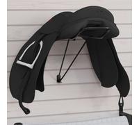 Porte-selle pliable mural noir fer porte-selle porte-selle mural vidaXL