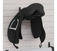 Porte-selle pliable mural noir fer porte-selle porte-selle mural vidaXL