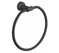 PORTE SERVIETTE ANNEAU ROND GRAND HOTEL NOIR MAT - CRISTINA ONDYNA TE20713