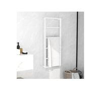 vidaXL Porte-serviettes 45 x 10 x 115 cm Acier Blanc