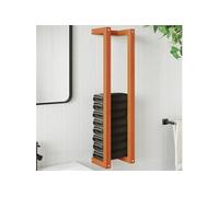 Porte-serviette - - Cire marron - Bois de pin massif - 23x18x90 cm