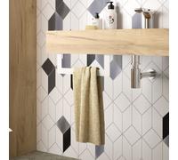 Porte-serviette COMPAKT BLANC MAT 330 x 100 mm - SALGAR 26194