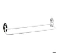 Porte-serviette double fixe blanc - 520 mm - Godonnier