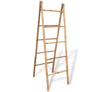Porte-serviette échelle double avec 5 barreaux Bambou 50 x 160 cm vidaXL