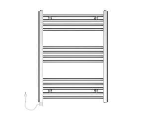 Porte-Serviette électrique 80 60 cm 300 W - Chrome