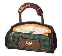 Porte-serviette en papier, mignon avec poignée et capacité - Porte-serviette en papier mural Sac de rangement de dessin animé - Pour chambre salon maison bureau appartement voiture camping voyage