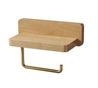 Porte-Serviette en Papier Porte-Toilettes en Papier Serviette en Papier Serviette en Bois Massif en Papier Toilette en Papier Rond pour Cuisine, Tables à Manger (Naturel) (20x10x6,7 cm Naturel)