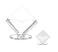 Porte-serviette en papier - Transparent - Acrylique - 16.5*17.5cm - Design en cœur - Pratique et élégant