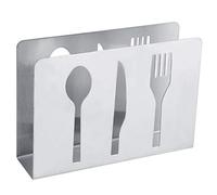 Porte-Serviette Hapivida Argent Vertical Moderne en Acier Inoxydable pour Table, Distributeur de Mouchoirs