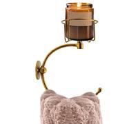 Porte-serviette mural, porte-serviette à main, porte-serviette de style antique avec porte-bougies, Rustic Elegant Decorative Creative Rack pour Bath Kitchen Centece Hotel Friends Home