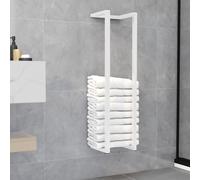 Porte-serviette Noir 12,5x12,5x60 cm Fer Support Stockage Salle de Bain vidaXL