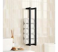 Vidaxl Porte-Serviette Noir 25x20x95 Cm Fer