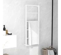 vidaXL Porte-serviettes en acier 60x10x116 cm blanc