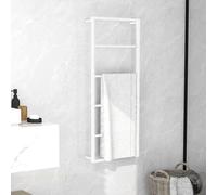 vidaXL Porte-serviettes 45 x 10 x 115 cm Acier Blanc