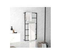 Porte-serviette Noir 60x10x116 cm Acier