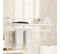vidaXL Porte-serviettes 343093 en fer 95 x 25 x 22 cm Blanc