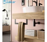 Porte-serviette noir mat COMPAKT - SALGAR 26195