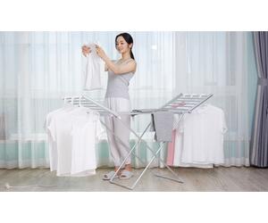 Porte-serviette ou étendoir à linge chauffants Herzberg : Étendoir HG8069