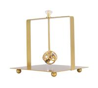 Porte-serviette plate, distributeur de rangement de serviette élégant en fer avec balle en verre pondéré Rectangular Tissue Stand Home Restaurant Decor for Table (Or)