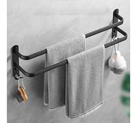Porte Serviette Porte-Serviettes Mural Porte-Serviette Multifonctionnel Étagère À Serviettes pour Salle De Bain, Toilette Accessoires De Salle De Bain,50cm