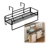 Porte Serviette Radiateur, Tablette Radiateurs, Facile à Installer, Forte Capacité de Charge, Convient aux Chambres et aux Salles de Bains(Black,15x35x15cm/6x14x6in)