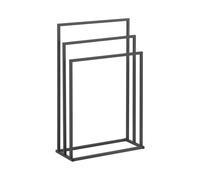 Physa Physa TR-1 Porte-Serviette sur Pied en Acier 3 Barres (3 Barres, Largeur 55 cm, Capacité de 6 kg, Gris foncé)