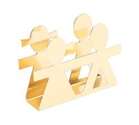 Porte-Serviette Vertical en Métal, Support de Serviette en Papier en Humanoïde Miniature Moderne pour Table, Porte Serviettes Distributeur de PapierPour Cuisine Maison Comptoir Décoration(Or)