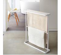 Porte-serviette - Yamazaki - Triple - Acier - Blanc - Dimensions L 65 x H 75 x P 15 cm