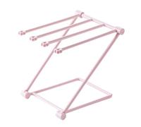 Porte-Serviettes, 20 x 16 cm Support Gant Toilette, Support de Rangement Vertical Pliable pour torchons, Support de Séchage de Torchon de Comptoir, pour Salle de Bain, Cuisine, lavabo (Rose)