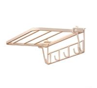 Porte-serviettes à suspendre - 35 cm - Support mural en fer antirouille - Multifonction - Pour salle de bain - Blanc