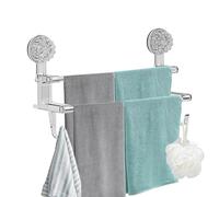 Porte-serviettes À Ventouse - Crochet À Serviette Avec Support À Ventouse | Arrêt De Porte De Douche Pour Salle De Bain, Cuisine, Installation Facile, Finition Antirouille, Design Peu Encombrant, Ser