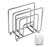 Porte-serviettes argenté, distributeur de serviettes 5, 5x2, 4x5, 1 pouces pour en papier, support vertical en fil de fer avec pieds support pour table à manger