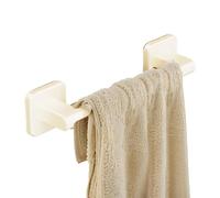 Porte Serviettes Auto Adhésif Pour Salle De Bain, Organisateur De Rangement Mural Sans Perçage, Porte Serviette À Barre Unique Résistant À La Rouille Pour Toilette, Salle De Bain Et Douche(Blanc,50CM/